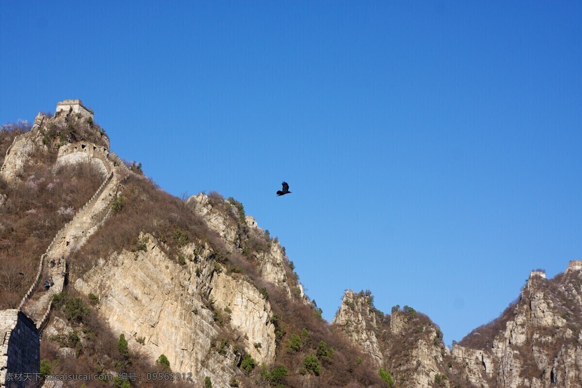 箭扣烽火臺(tái) 箭扣 烽火臺(tái) 鷹 長(zhǎng)城 天寬地闊 國(guó)內(nèi)旅游 旅游攝影 藍(lán)色