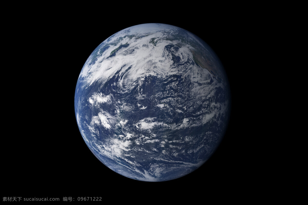 高清地球 地球 黑色 蓝色 白云 地球摄影图