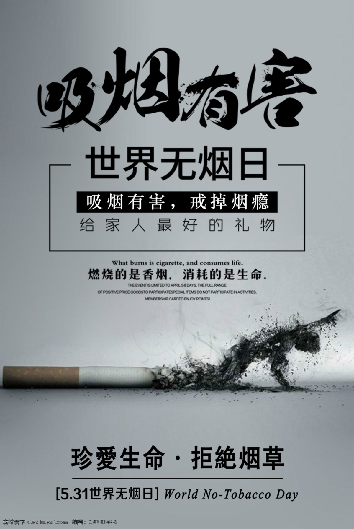 吸烟 有害 公益 宣传 健康 无烟日 文化 广告 禁止吸烟 公益海报