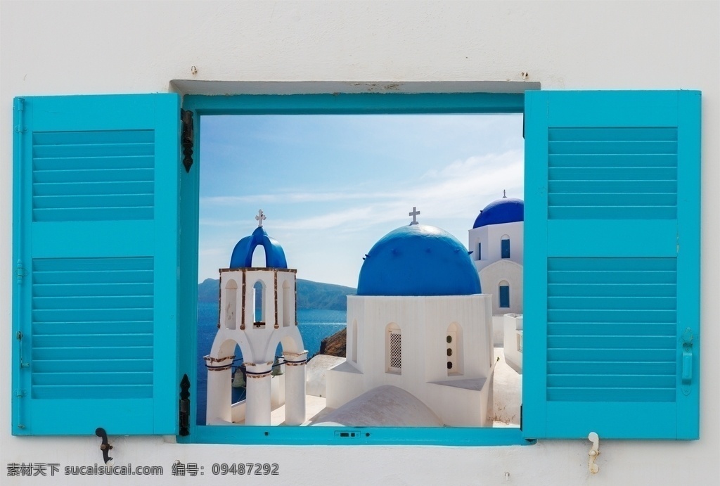 希腊 地中海 城市 神庙 建筑 国外 风景 圣托里尼 旅游摄影