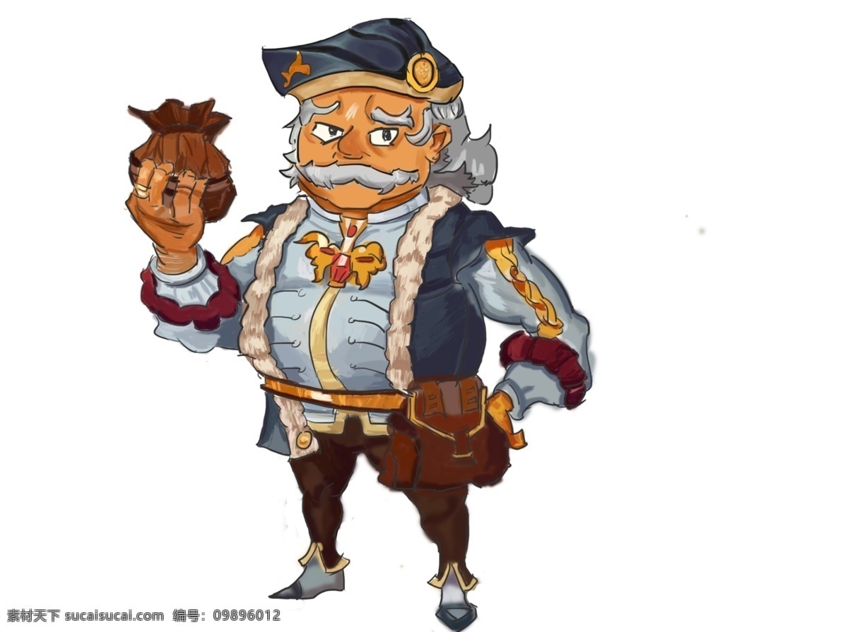 ps 绘画 海盗 船长 人物 生动 形象 特点 鲜明 可以 用做 flash