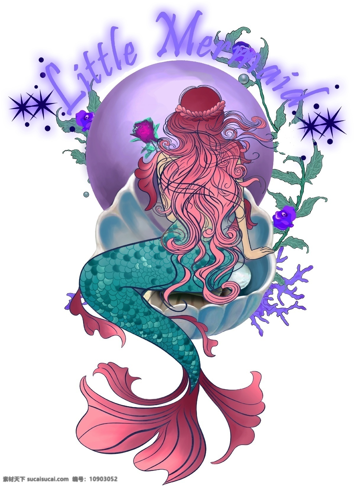 美人魚圖片 魚 美人魚 字母 花 鱗片 頭發(fā) 鮮艷 女人 星星 3d設(shè)計(jì) 3d作品