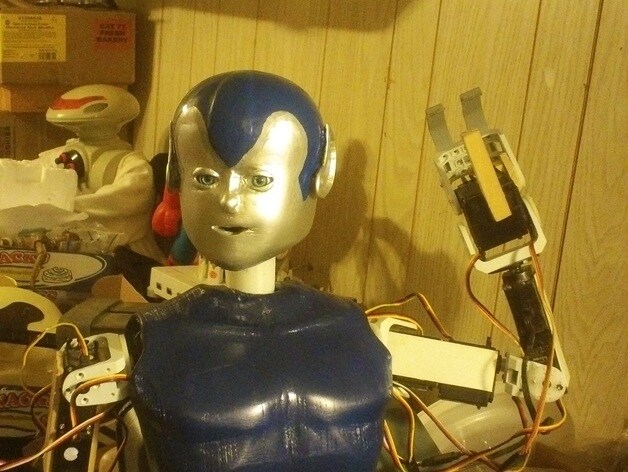 微 机器人 头部 胸部 探险家 戴夫