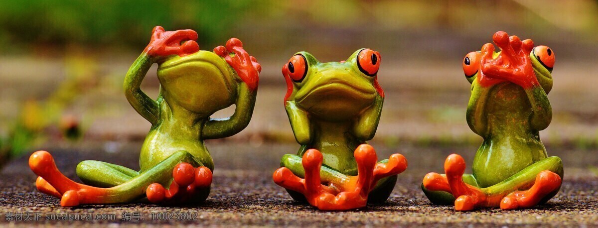 青蛙 看不到 听不到 不要说话 滑稽 可爱 搞笑 数字 搞笑青蛙 棕色