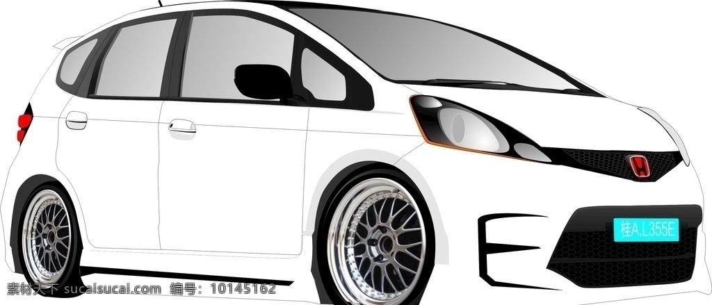 本田 汽車 矢量圖 線條描述 現(xiàn)代科技 交通工具