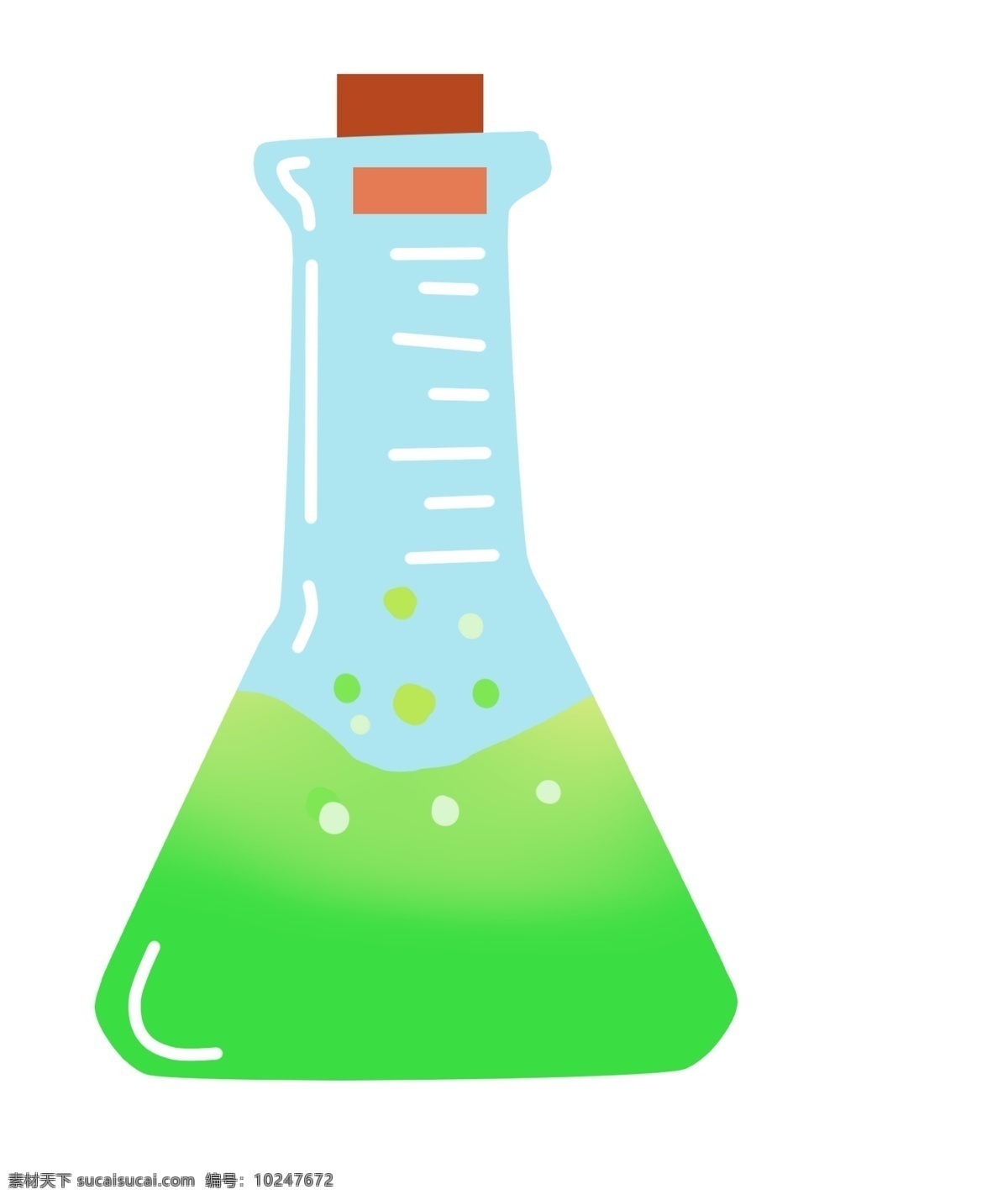 化学 玻璃器皿 液体 量杯 烧瓶 化学药物 化学液体 液体插图 绿色液体 化学容器