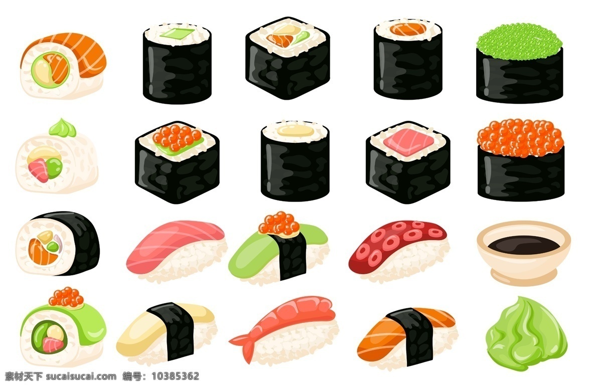 日式 壽司 分層 日式壽司 壽司美食 日式料理 三文魚 壽司psd