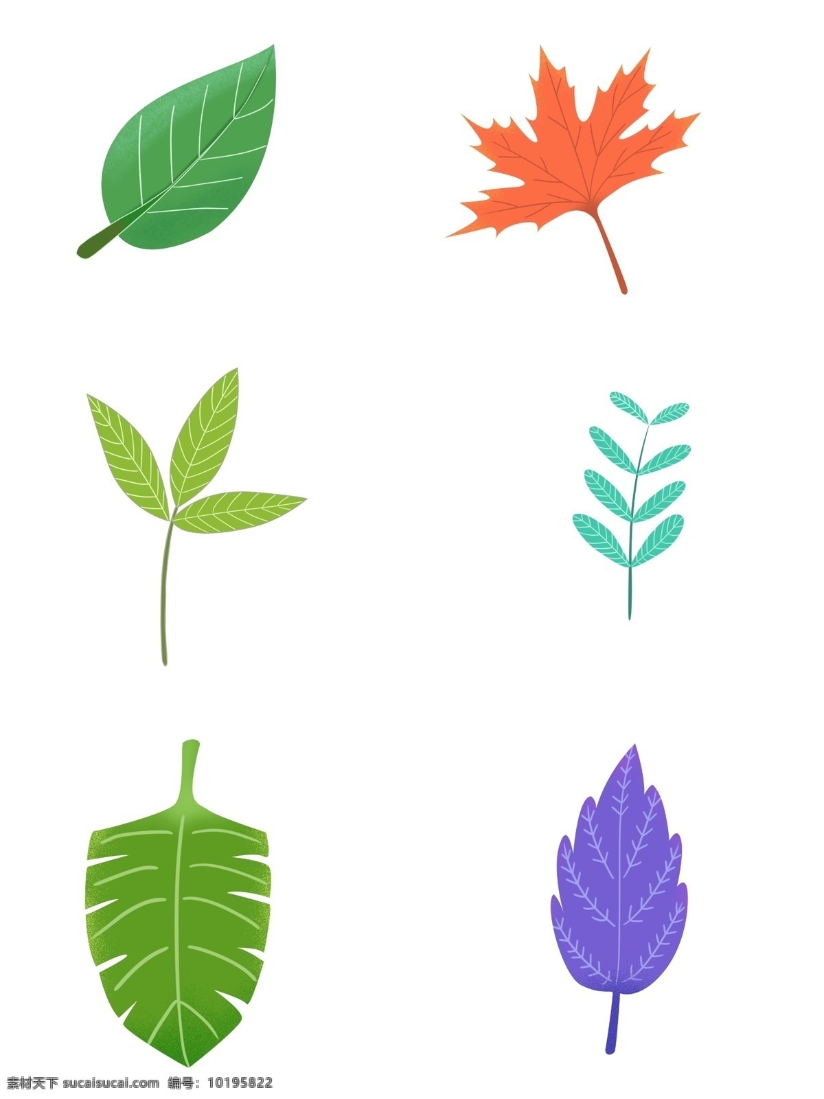 彩色 树叶 叶子 形状 矢量 彩色树叶 几何 矢量素材 植物 花纹 amp 背景 免 抠 图 分层