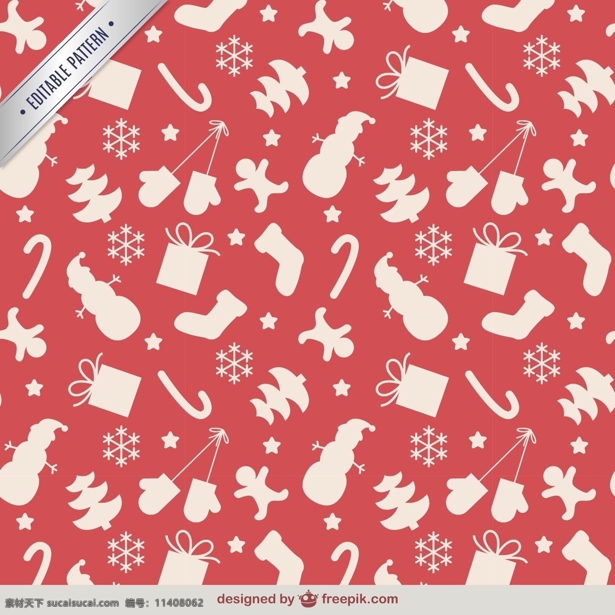 白色 红色 圣诞 无缝 模式 背景 圣诞红 圣诞节 图案
