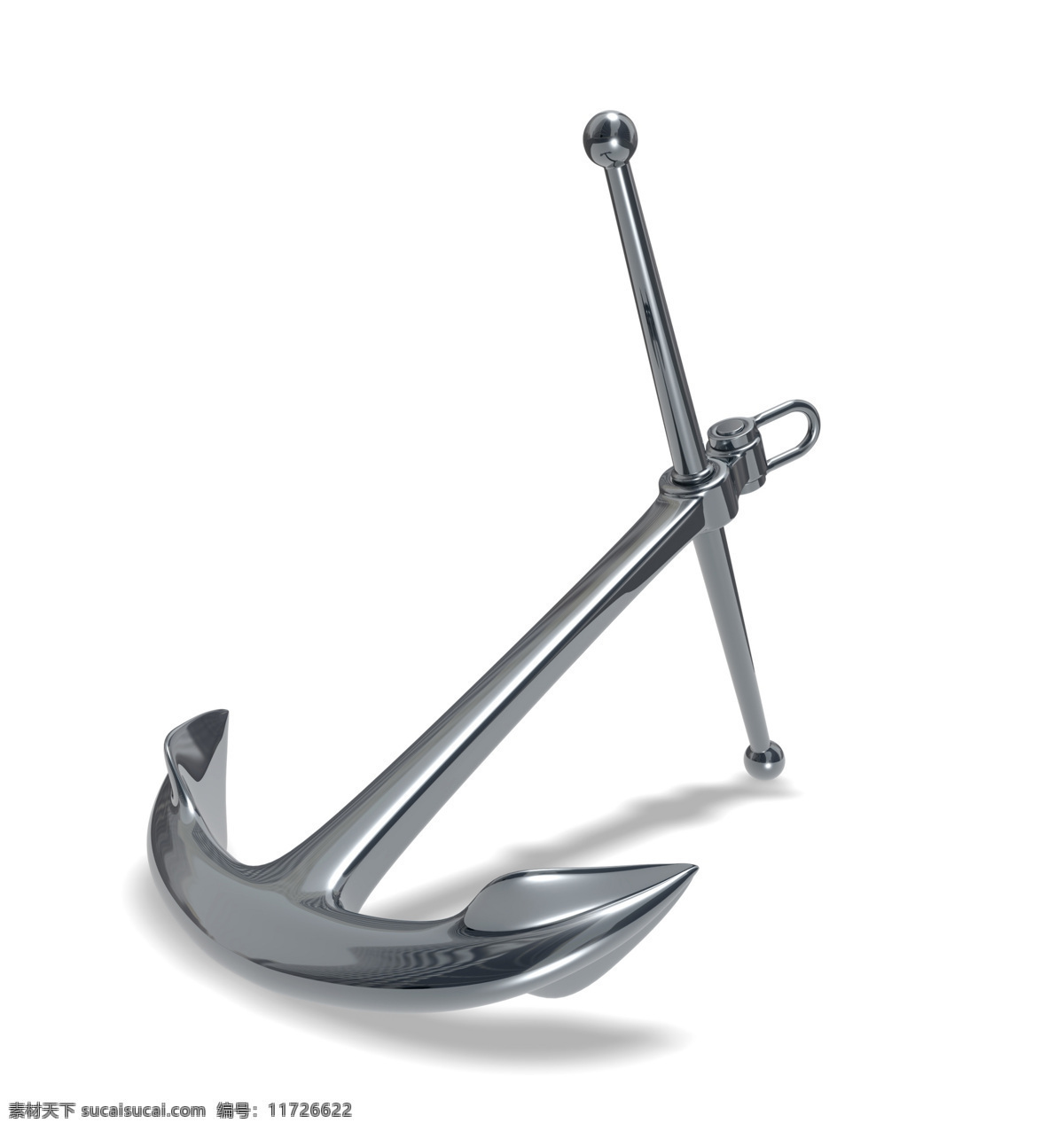 船锚 3d船锚 不锈钢材质 3d设计