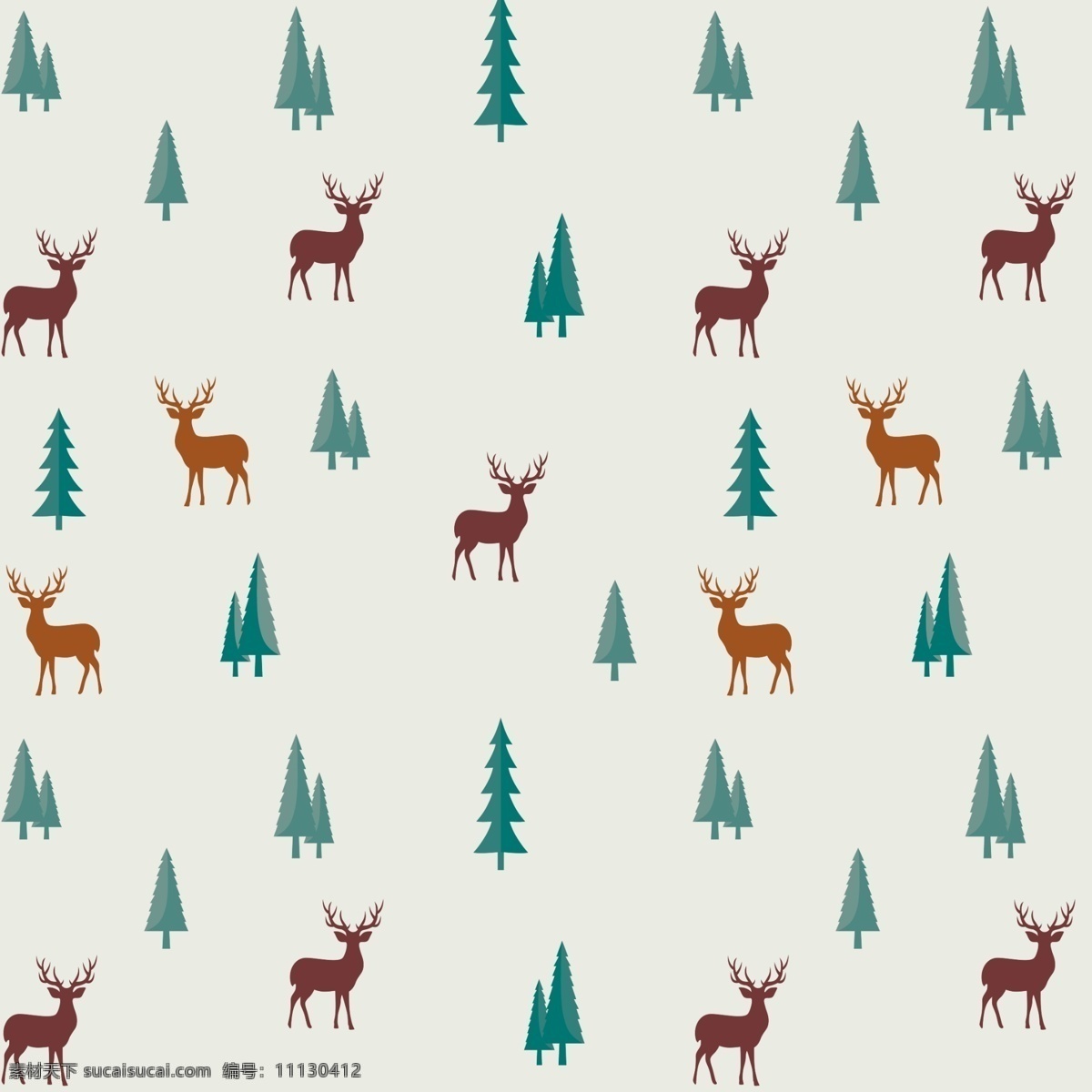 小鹿图片 麋鹿 小鹿 树木 动物 森林动物 卡通 卡通鹿 花布桌布 底纹边框 花边花纹
