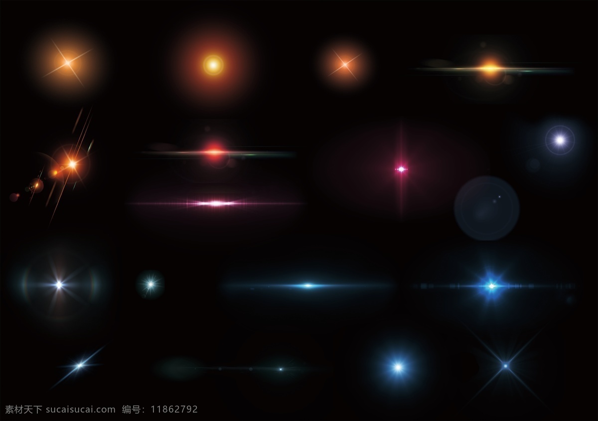 光效光暈光芒 光效 光暈 光芒 星光 光線 光 底紋邊框 其他素材
