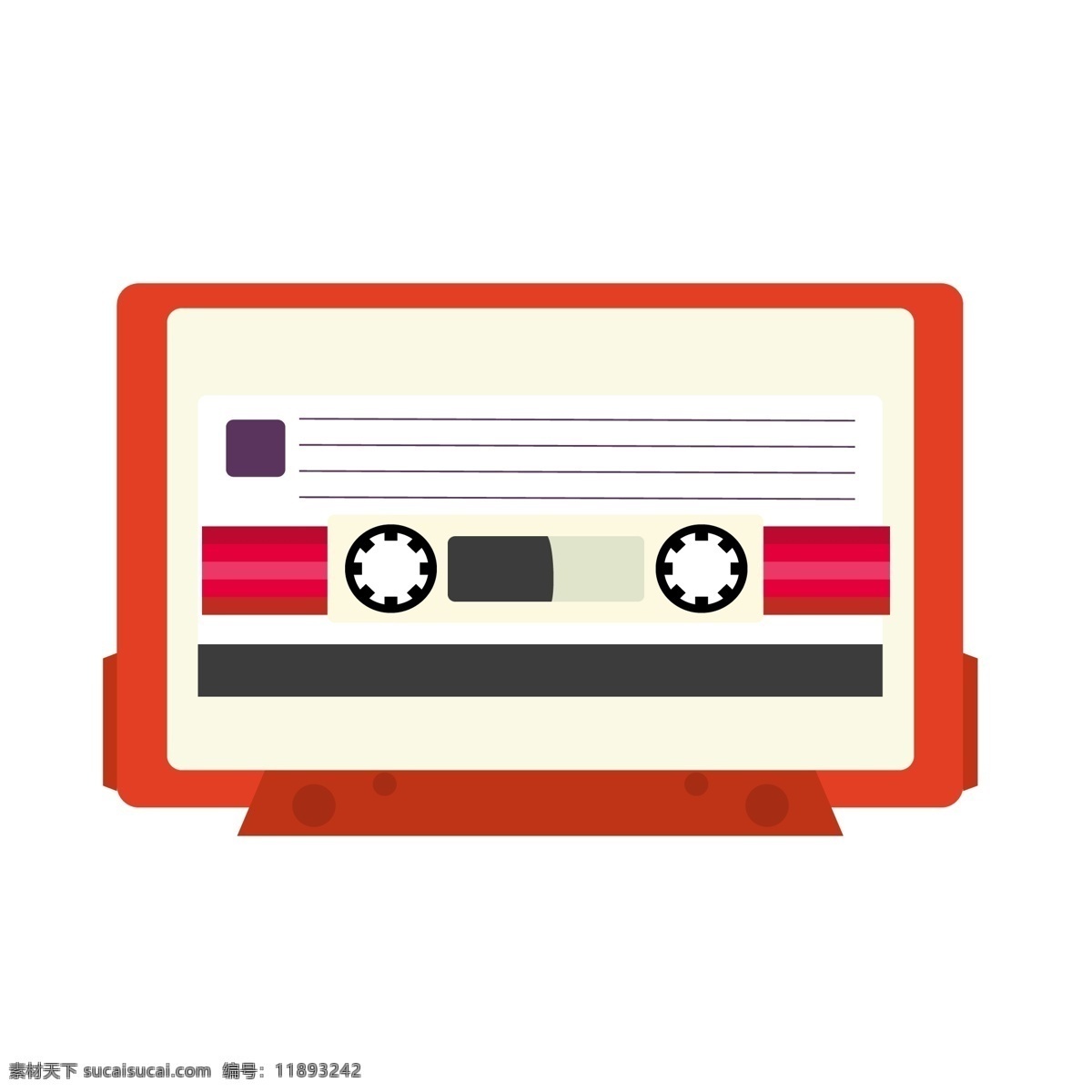 年代 复古 音乐 磁带 80s 复古音乐 红色亚克力 音乐设备 装饰图案