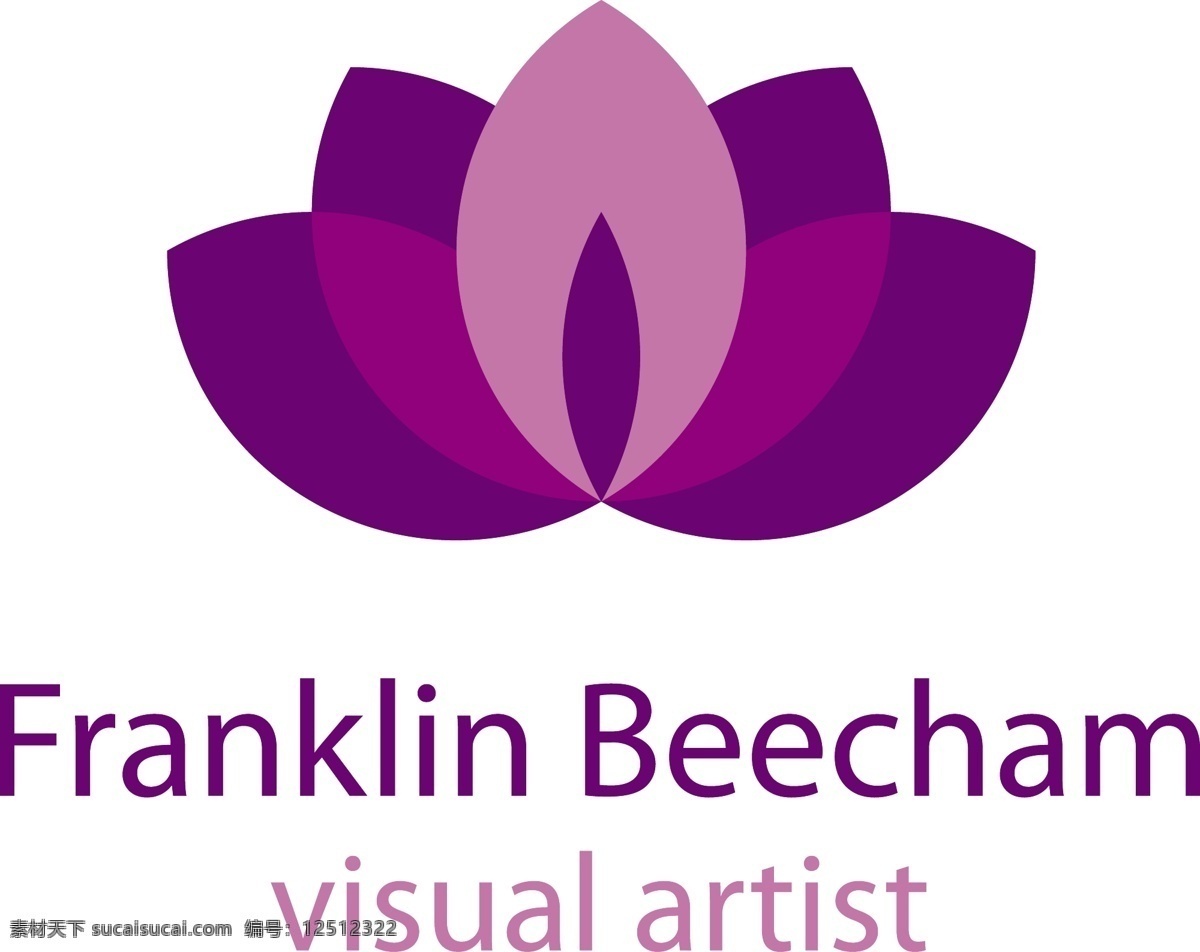 富兰克林 比彻姆 视觉 艺术家 矢量标志下载 免费矢量标识 商标 品牌标识 标识 矢量 免费 品牌 公司 白色