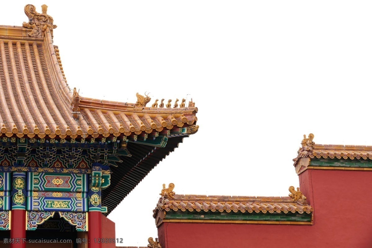 古風(fēng) 房檐 紅墻 古代建筑 中國風(fēng) 紅色 白色