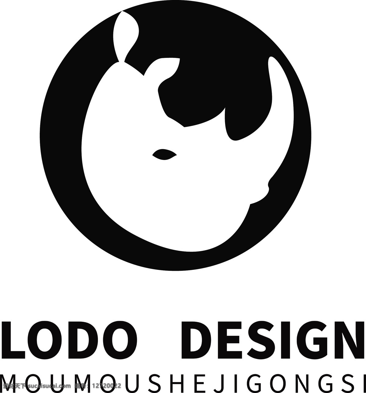原创 卡通 犀牛 抽象 图形 宠物 店 logo 合计 牛 卡通logo 黑白logo 标志