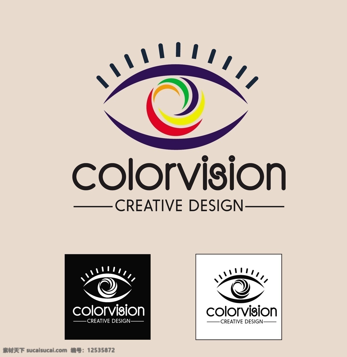 颜色 视觉 设计理念 说明 抽象 眼睛 自由 向量 抽象眼睛 矢量图