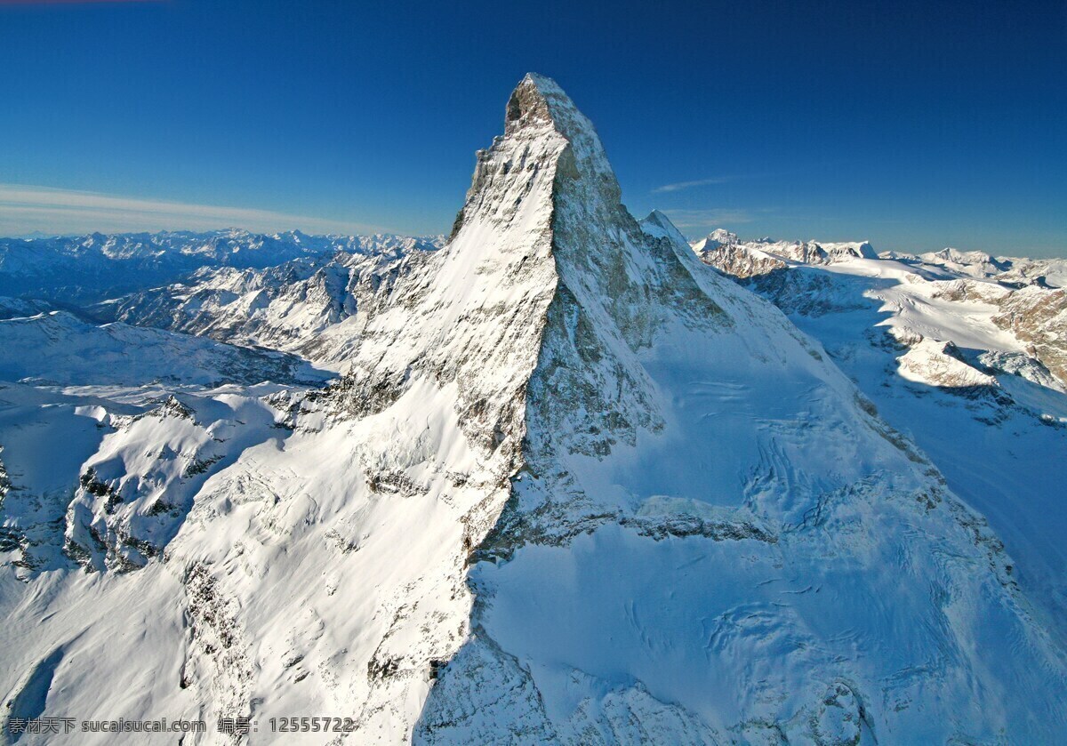 高山 冬天 瑞士 阿尔卑斯山 雪 马特宏峰 山景观 自然景观 自然风景