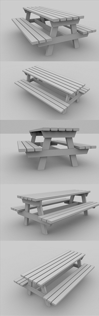 c4d 模型 公园 长椅 动画 工程 渲染 c4d模型 3d设计 其他模型