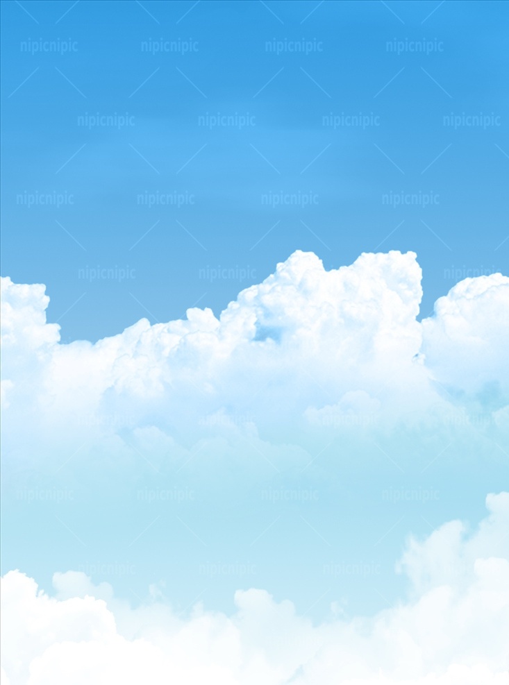 蓝天 白云 晴空万里 晴天 万里晴空 云朵 分层 风景