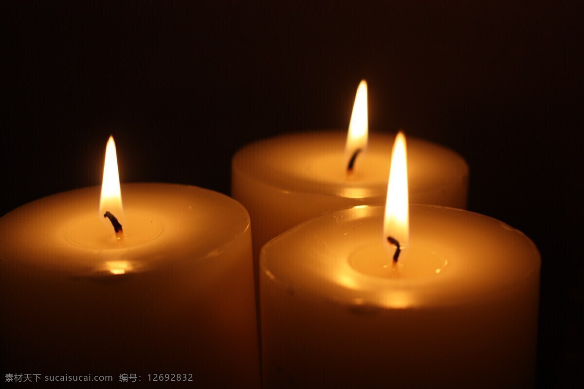 烛光 蜡烛 烛火 白蜡烛 灯火 生活百科 生活素材