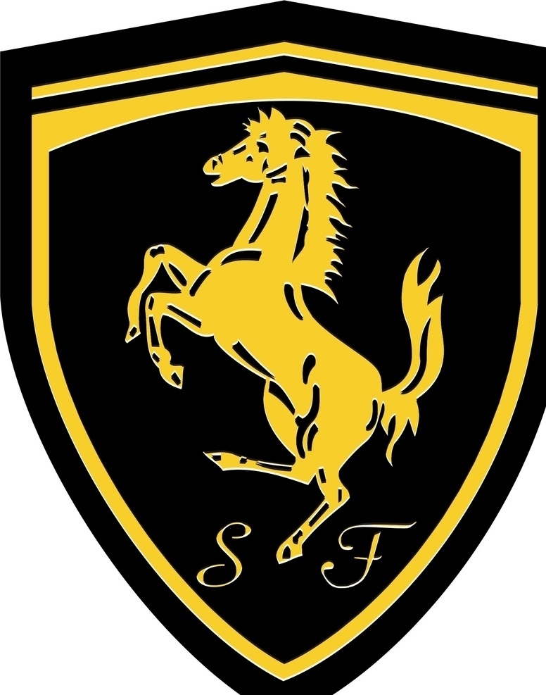 法拉利 logo 豪車 車標(biāo) 跑車 標(biāo)志圖標(biāo) 企業(yè) 標(biāo)志