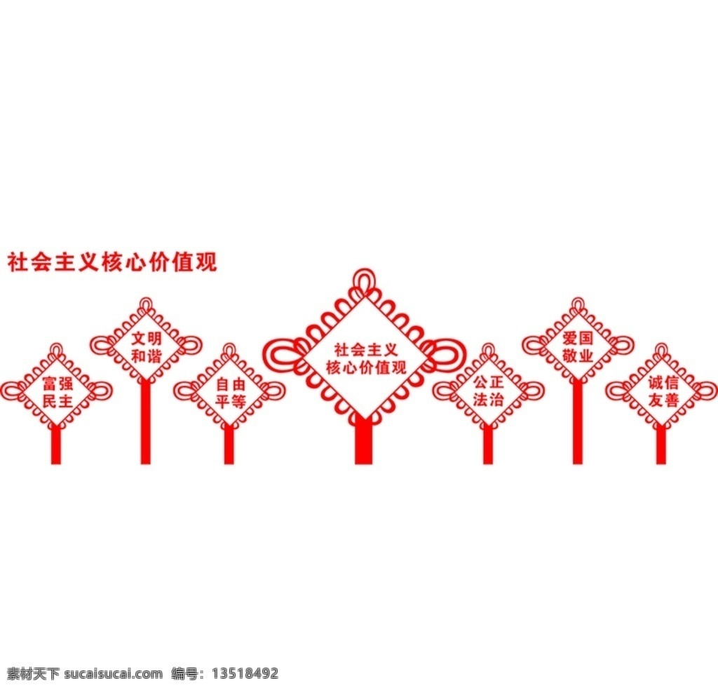 中国结图片 中国结 核心价值观 展板 适量图 可以用于公园 展板模板