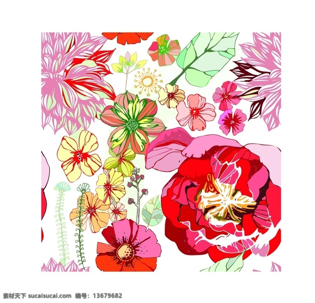 矢量花纹图片 花卉 花朵 蔷薇花 蔷薇 复古花卉 复古 面料图案 小碎花 复古乡村 碎花 花卉素材 花朵素材 四方连续 psd素材 花卉背景 花卉花纹 包装纸 包装图案 包装纸图案 壁纸 墙纸 壁纸图案 套色印花 底纹边框 背景底纹