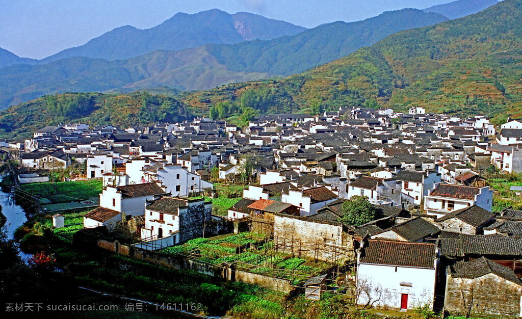 青山 鄉(xiāng)村建筑 田野風(fēng)光 自然風(fēng)景 陽光 錯(cuò)落有致 山村風(fēng)光 傳統(tǒng)民居 河流 農(nóng)田 山巒 白墻黑瓦 田園風(fēng)光 鄉(xiāng)村景色 村莊