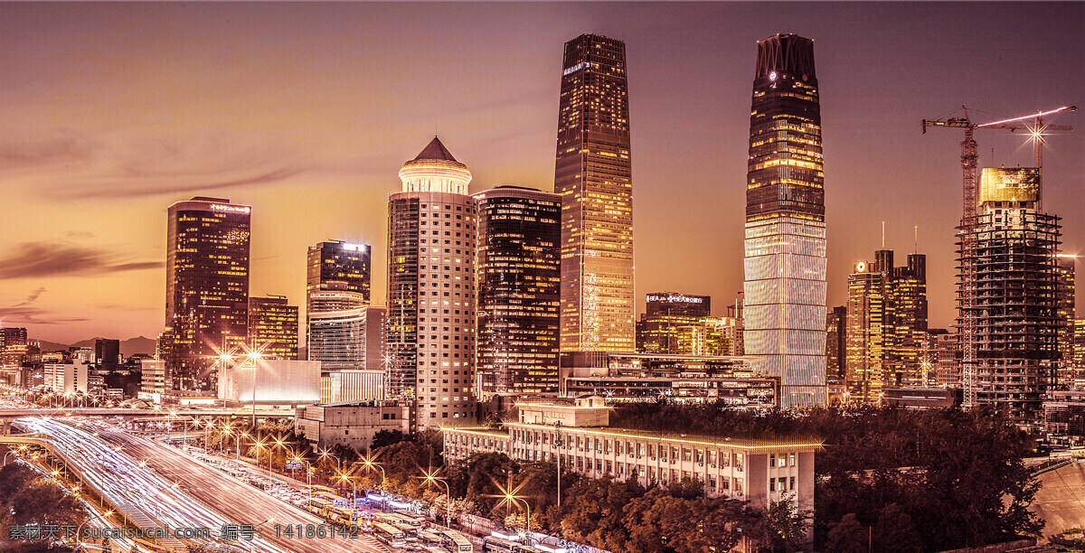 北京 城市 繁华 中国 大楼 照明 地标 夜景 都市 大都市 建筑 灯光 灯火通明 道路 岛瞰 航拍 高楼大厦 全景 自然景观 建筑景观