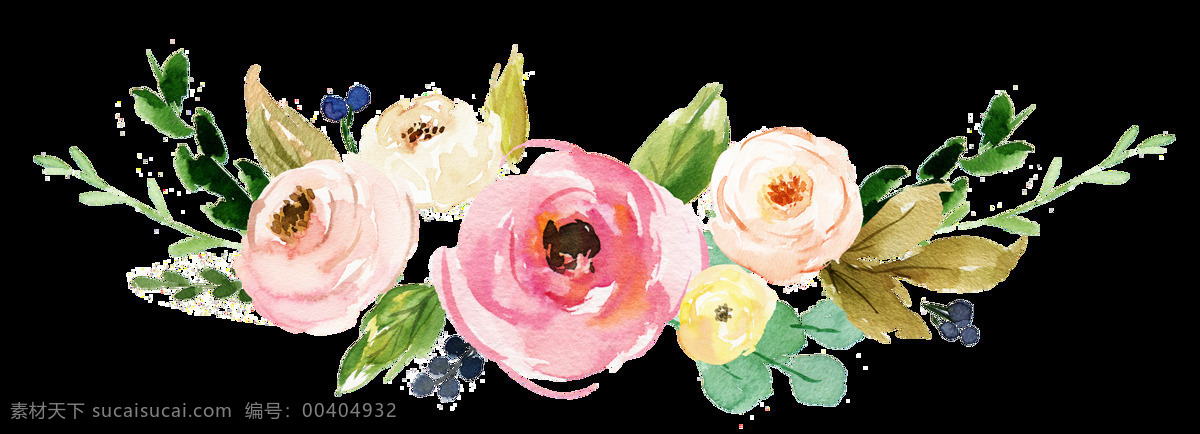 富贵 花开 透明 花朵 彩色 彩绘 植物 透明素材 免扣素材 装饰图案