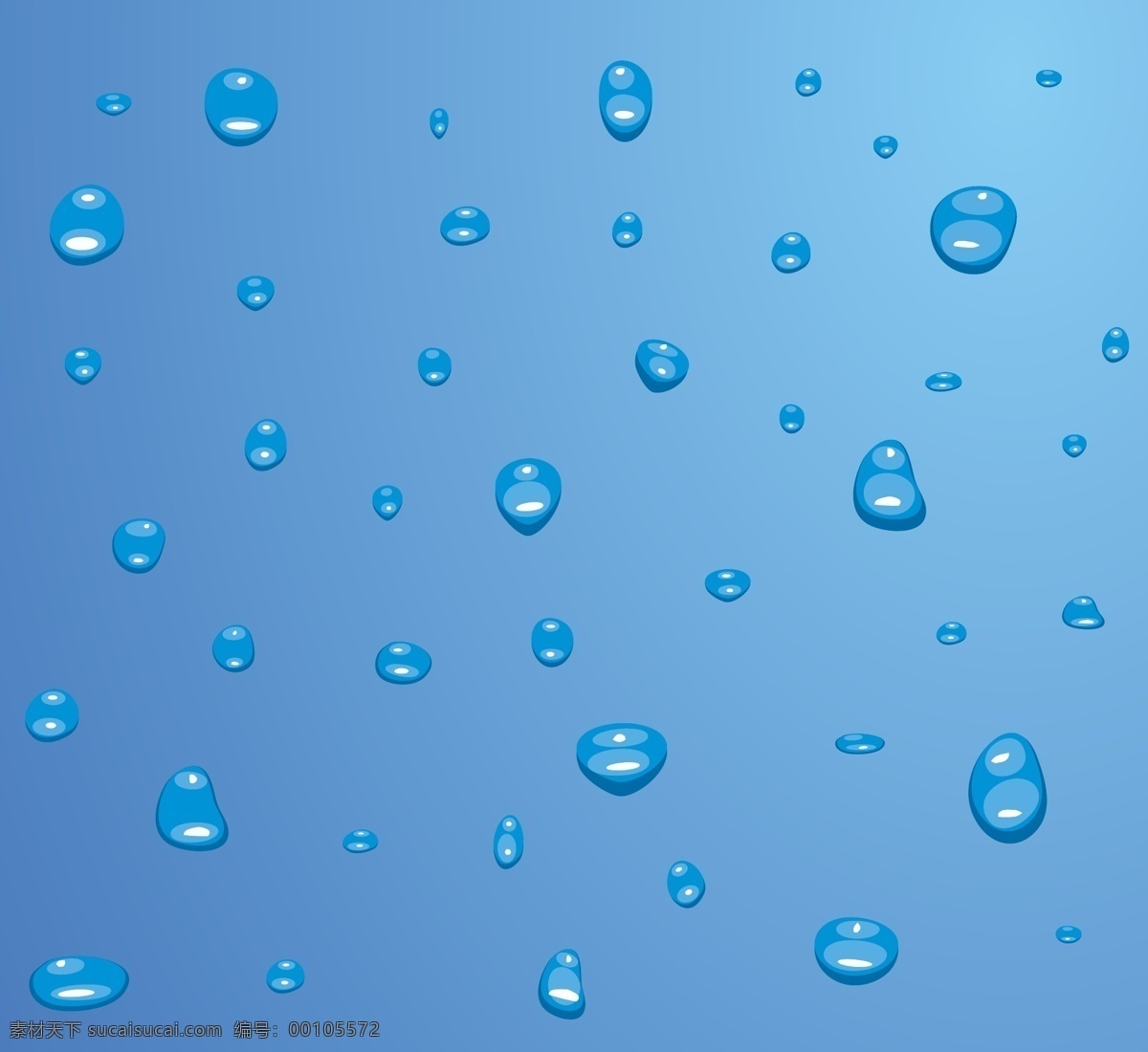 水珠 纯净水 底纹背景 底纹边框 反光 蓝色 矢量图案 水滴 水珠矢量素材 水珠模板下载 影子 矢量 psd源文件
