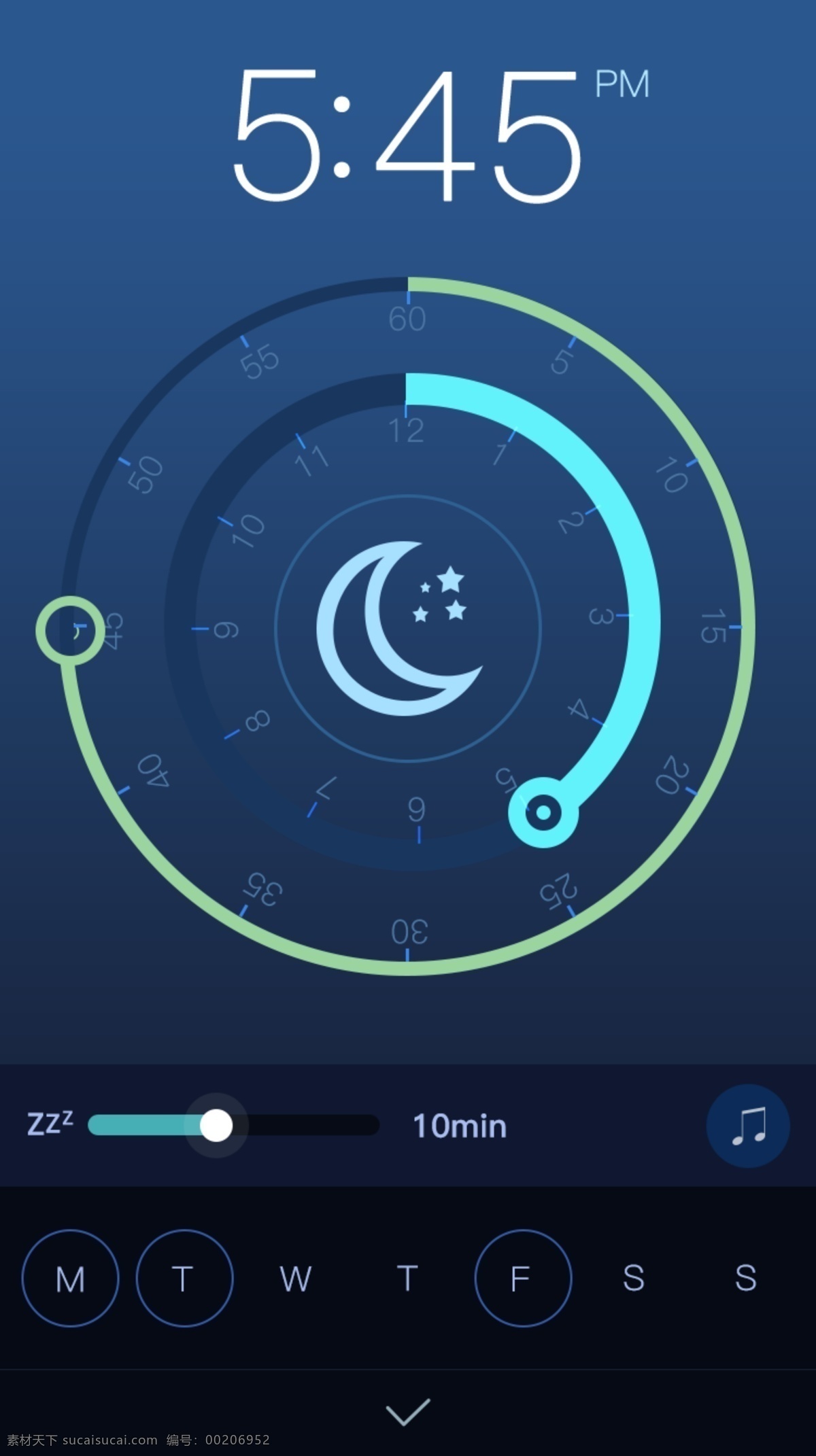 时间 页面 闹钟 设置 引导页 移动界面 app 蓝色 睡眠 加载页面