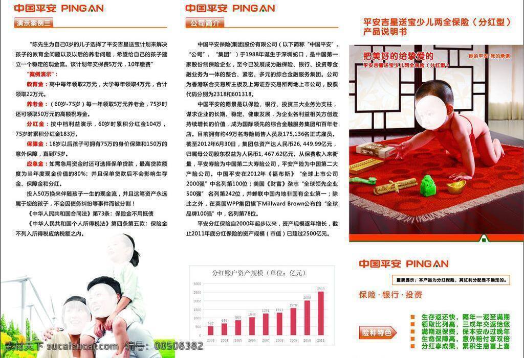 平安保险 吉星 送 宝 三 折 psd源文件