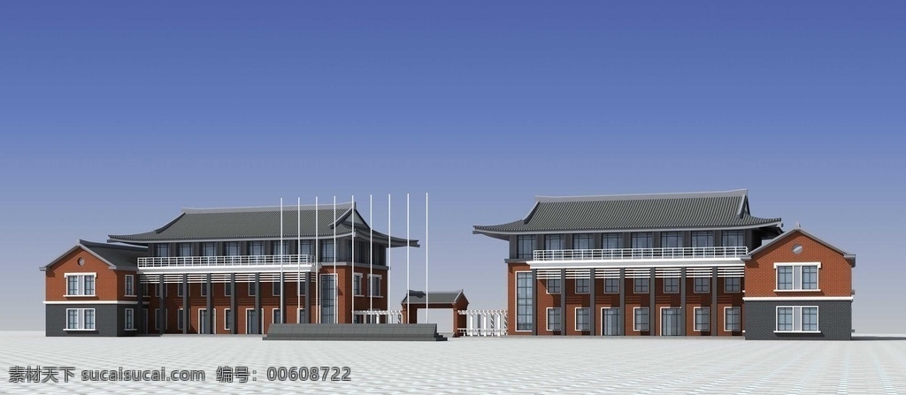 大使馆 中国大使馆 建筑 共建 3d模型 室外建筑 max 3d设计 室外模型