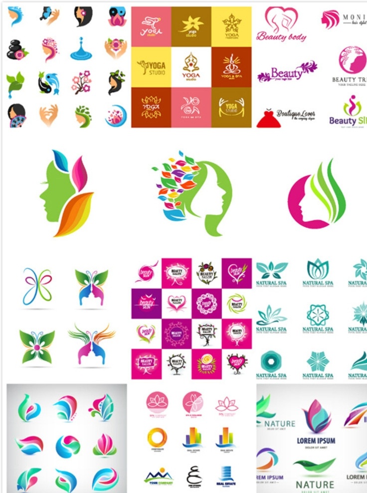 女性时尚 logo 企业logo 彩色 时尚 公司logo 企业商标 企业标志 矢量素材 个性炫彩标志 标志图形 logo设计 生活logo 创意logo 时尚logo 个性创意标志 创意 图形 几何图形标志 商标设计 行业标志 标志图标 logo标识