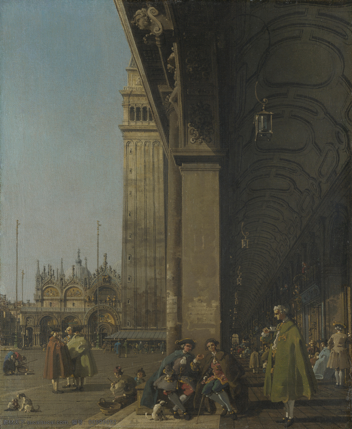 marco 大师 画家 古典 画 建筑 景物 装饰画 油画 san piazza the venice canaletto 人物 高清 西方 国外 现代 家居装饰素材