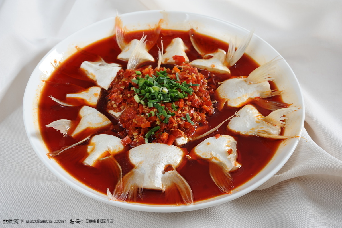 剁椒蒸鮰鱼翅 剁椒 蒸 鮰鱼翅 川菜类 传统美食 餐饮美食