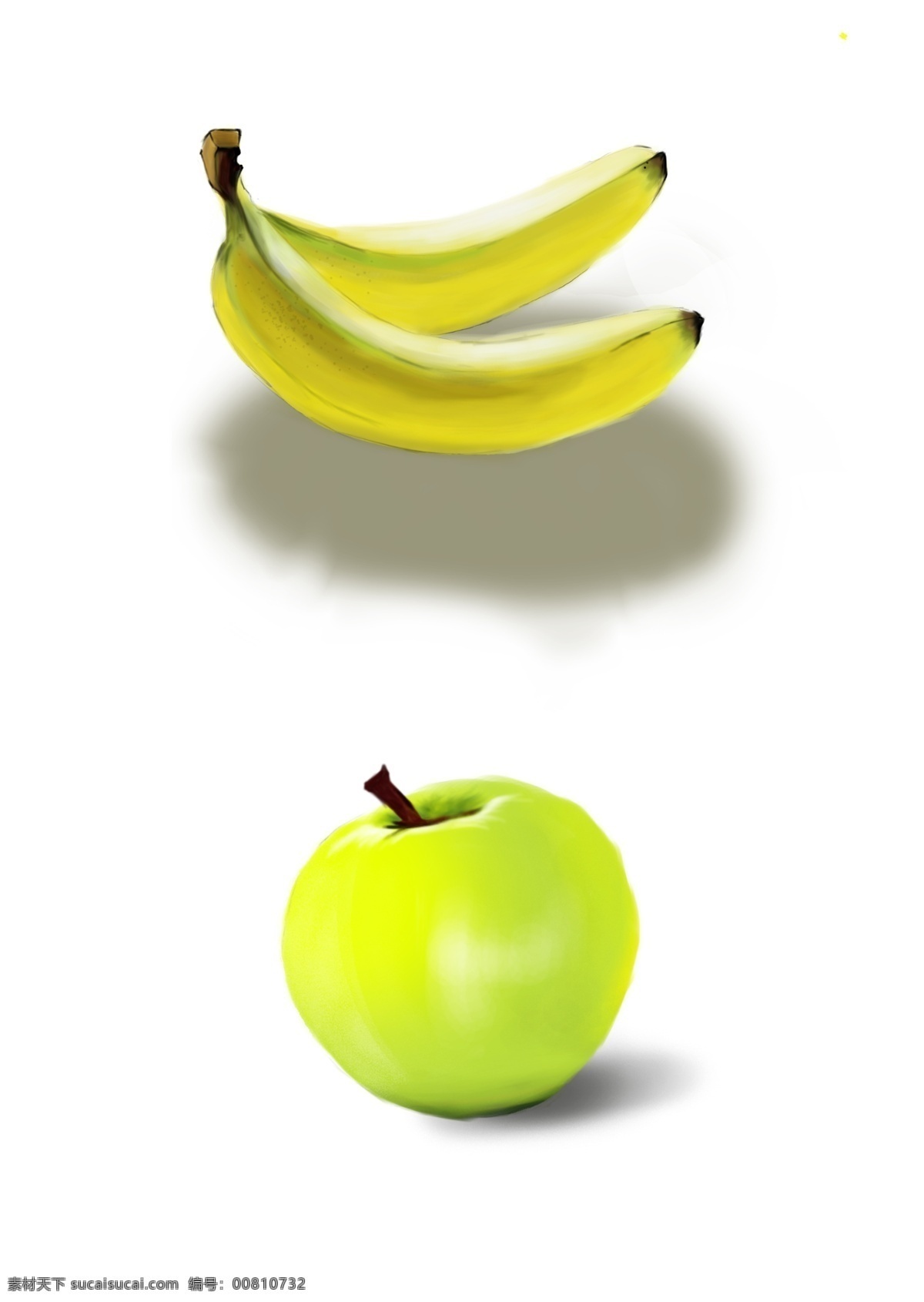 水果 手绘 苹果 香蕉 元素 水果手绘 苹果香蕉 素材元素
