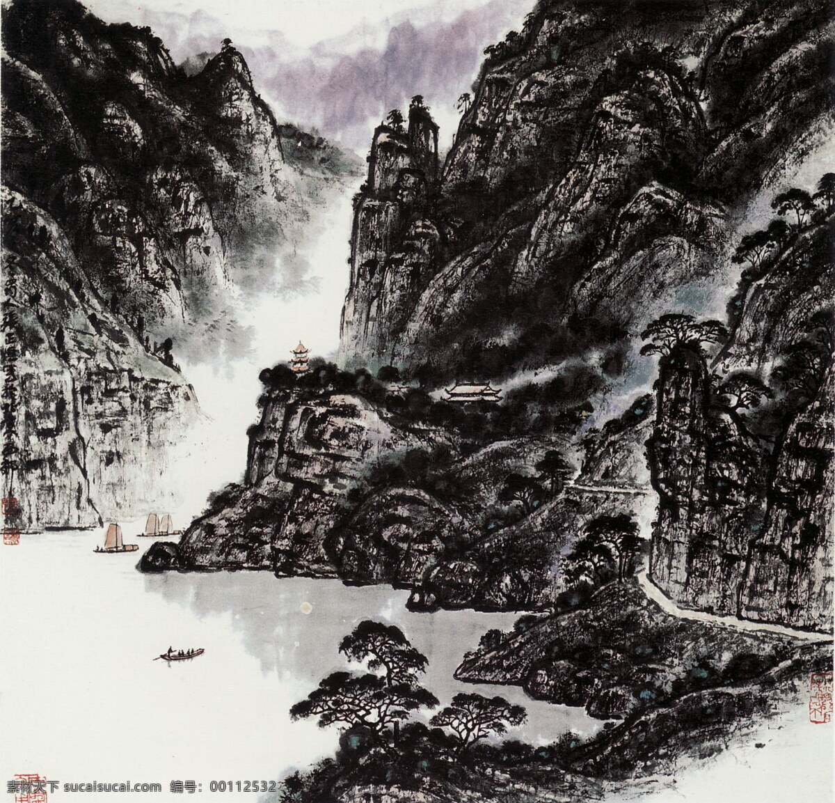 彩墨山水画 风景画 国画 河流 河水 绘画 绘画书法 墨迹 山阁 临江 意 更 佳 设计素材 模板下载 黄玉洲 黄玉洲国画 中国画 山水画 写意画 书法 大师作品 写意 写意国画 国画写意 山峰 山 水 树 水墨画 小河 小舟 小船 黄玉 洲 彩墨 文化艺术 家居装饰素材 山水风景画