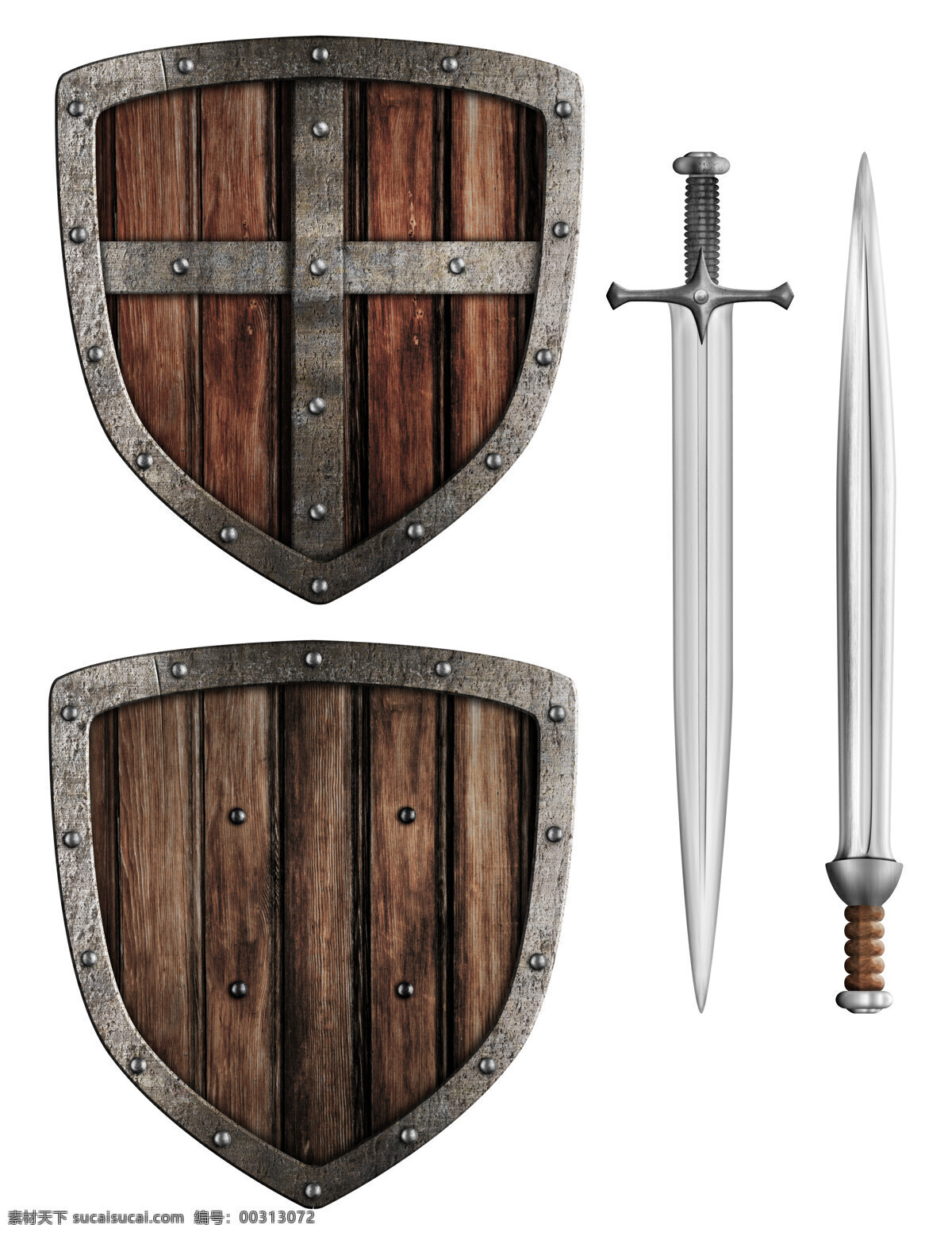 剑 中世纪骑士 士兵金属盾牌 头盔 盔甲 金属盾牌 盾牌