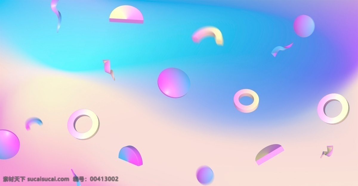创意 几何图形 彩色 背景 不规则图形 创意图形 流体渐变 紫色圆形 花样 花纹 圆