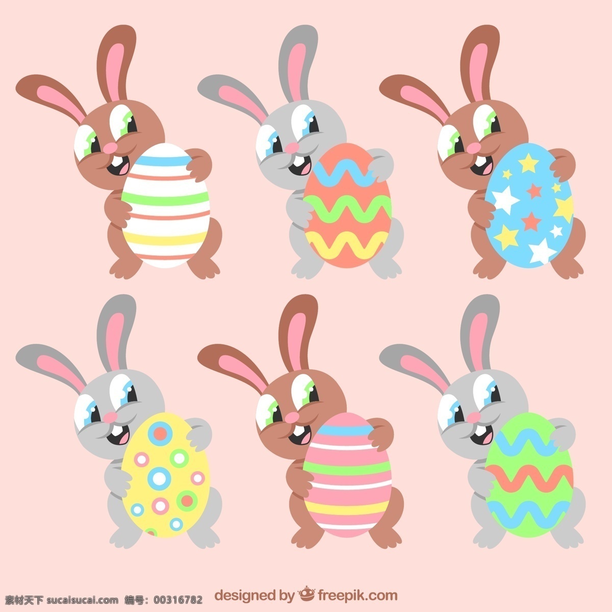 复活节 卡通 兔子 春天 可爱 庆典 宗教 假日 绘画 搞笑 基督教 鸡蛋 传统
