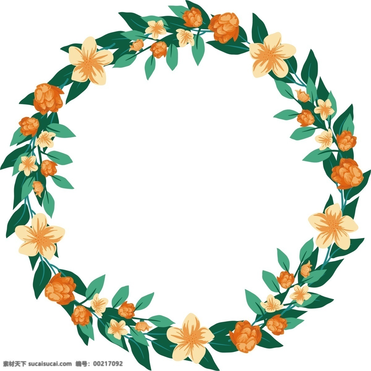 花环花圈 婚庆 花环 花纹 花朵 叶子 花边 底纹 时尚花纹 花纹边框 花纹相框