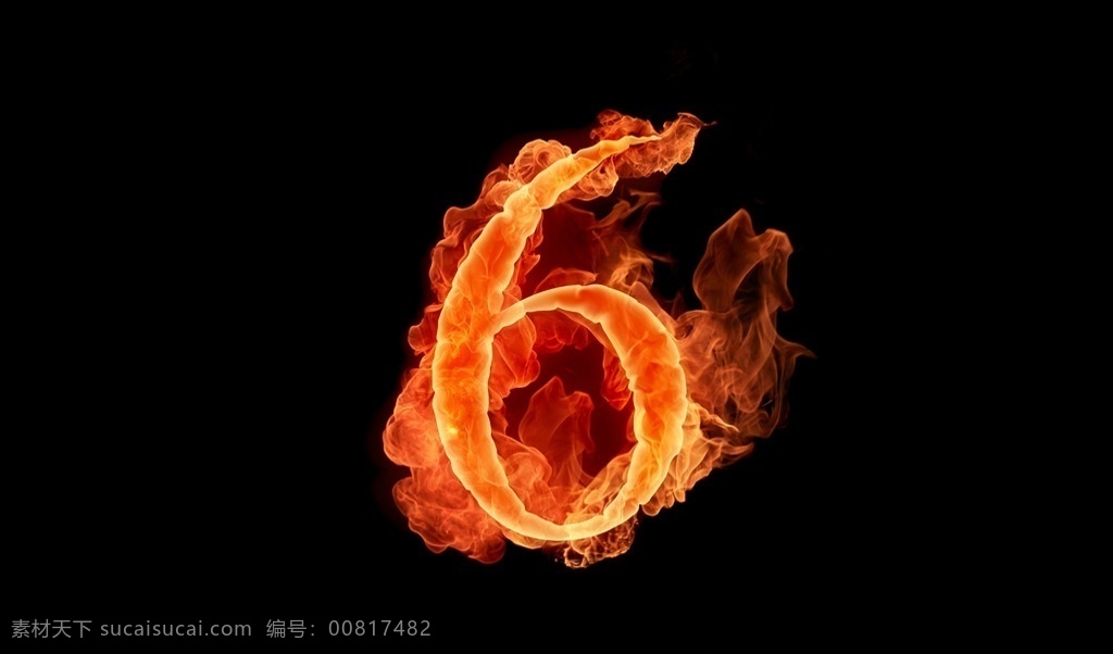 火焰6图片 效果图素材 分层 数字 背景素材