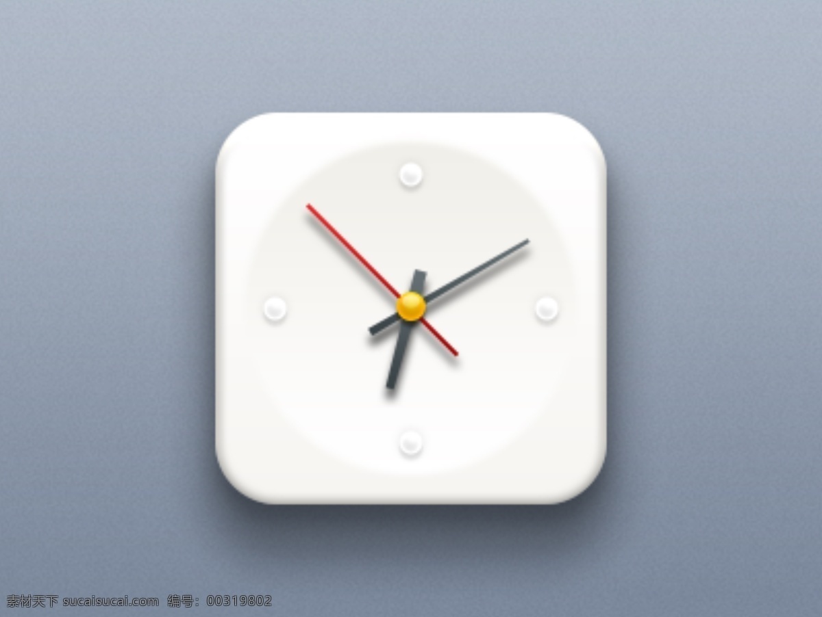 时钟图标 写实时钟 图标 时钟 写实 移动界面设计 图标设计