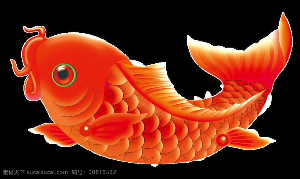 红色 精美 鲤鱼 图案 红色鲤鱼 年年有余 艺术 年年有鱼 水彩画 水墨画 透明素材 中国风 古风素材 手绘鱼图案 金鱼 鲤鱼图案 印花图案 传统文化