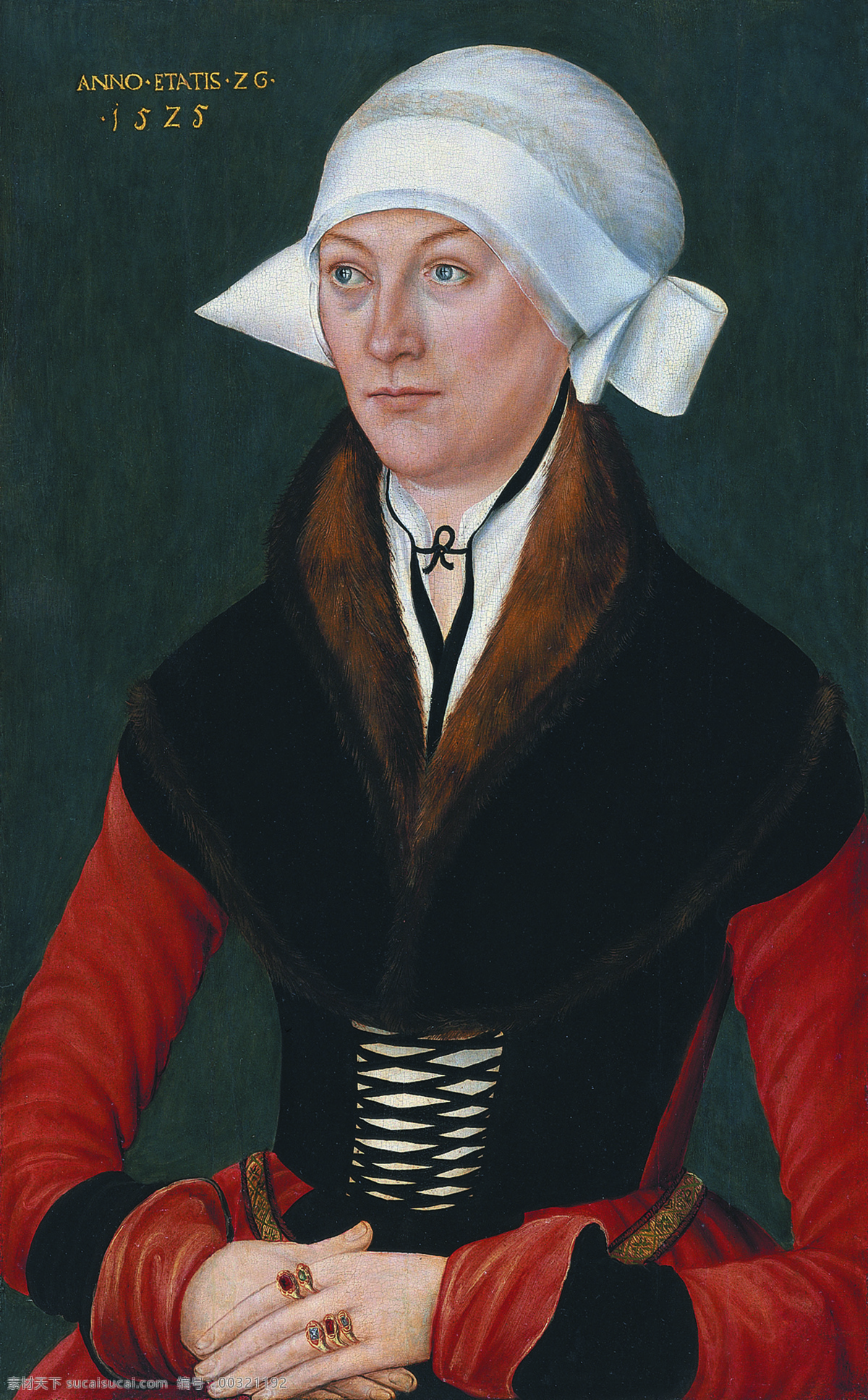 twen 德国 画 aged woman portrait elder cranach lucas school the of artist german anonymous