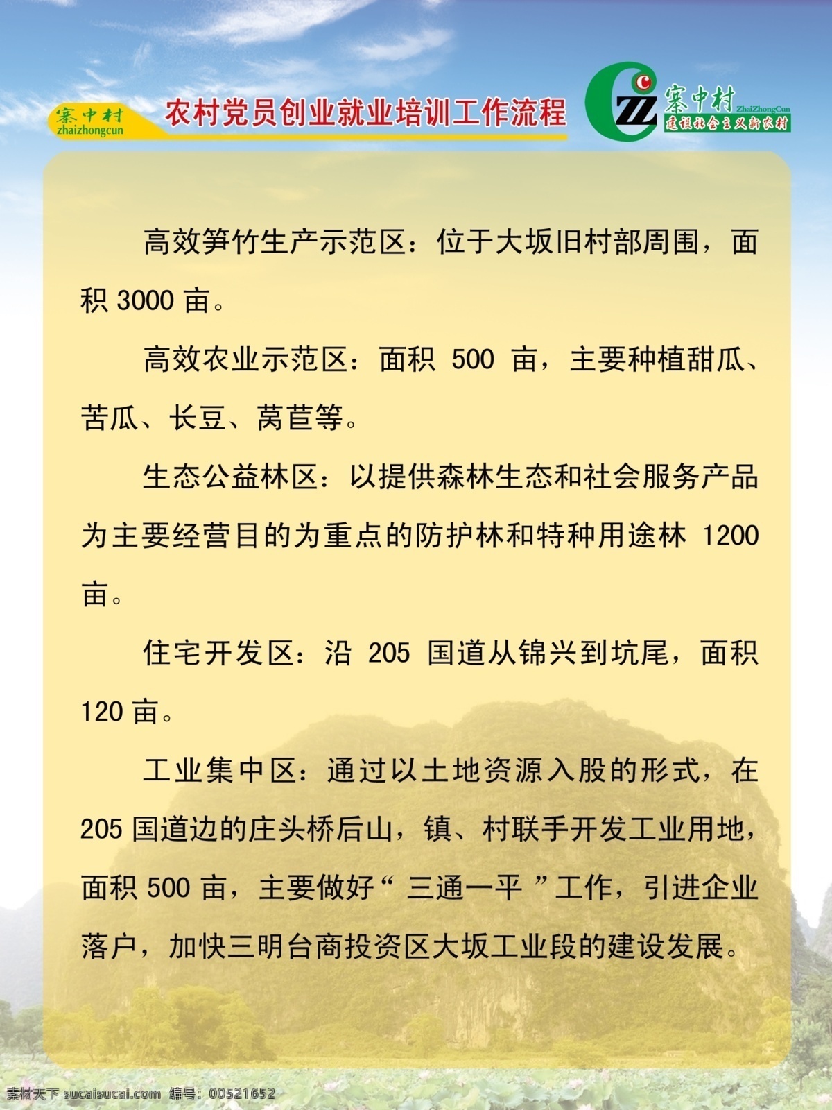 新 农村 制度 牌 分层 白云 标志 荷叶 山 天空 源文件 新农村制度牌 农村制度 展板 其他展板设计