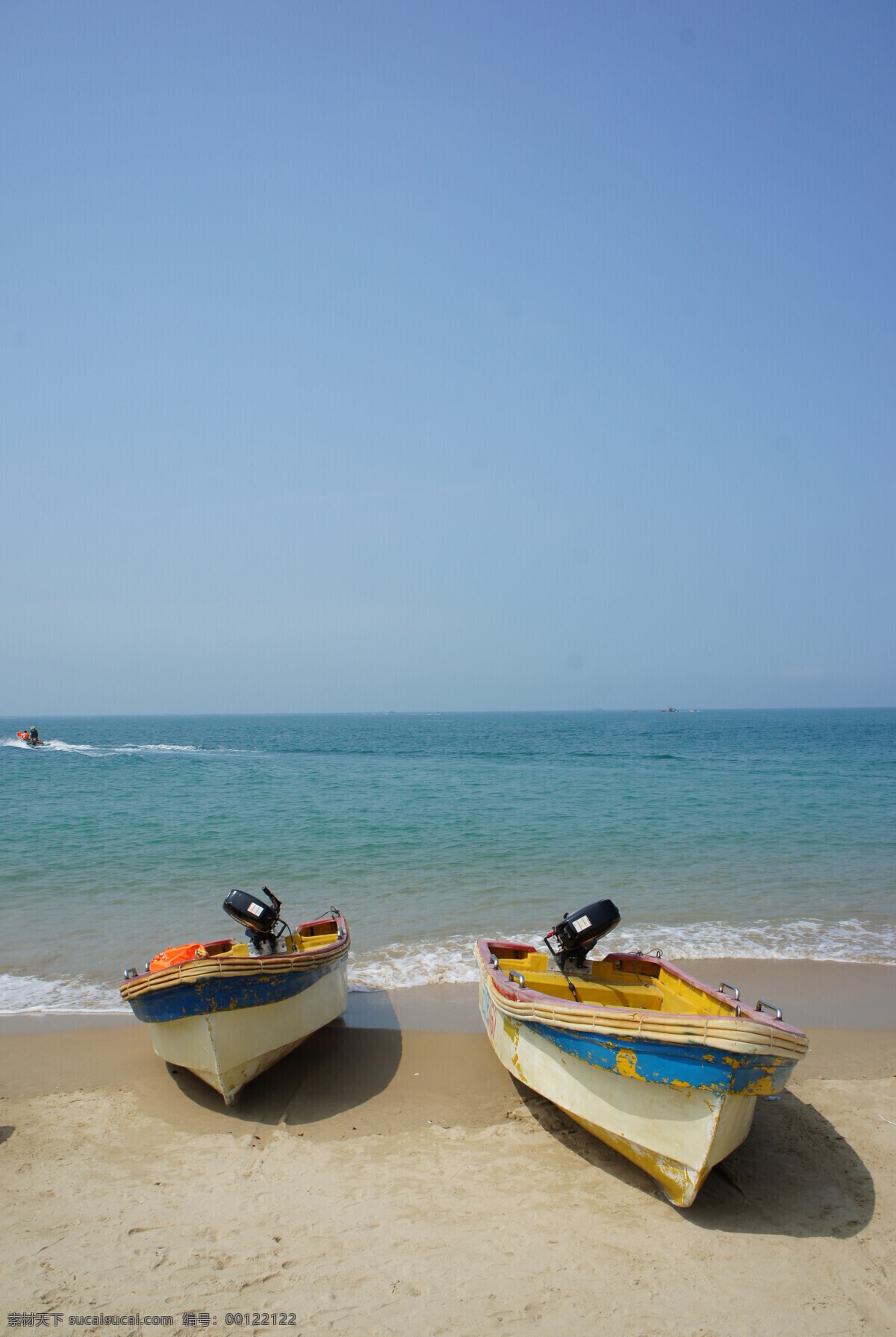 海滩船 海南 三亚 大海 海滩 船 自然风景 旅游摄影